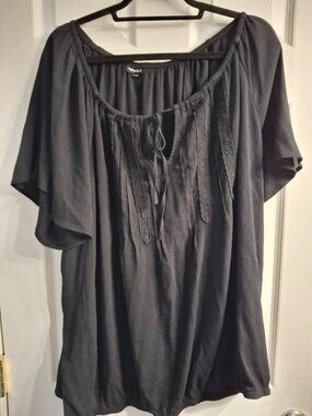 Torrid Crinkle Gauze Flutter Sleeve Top 4X